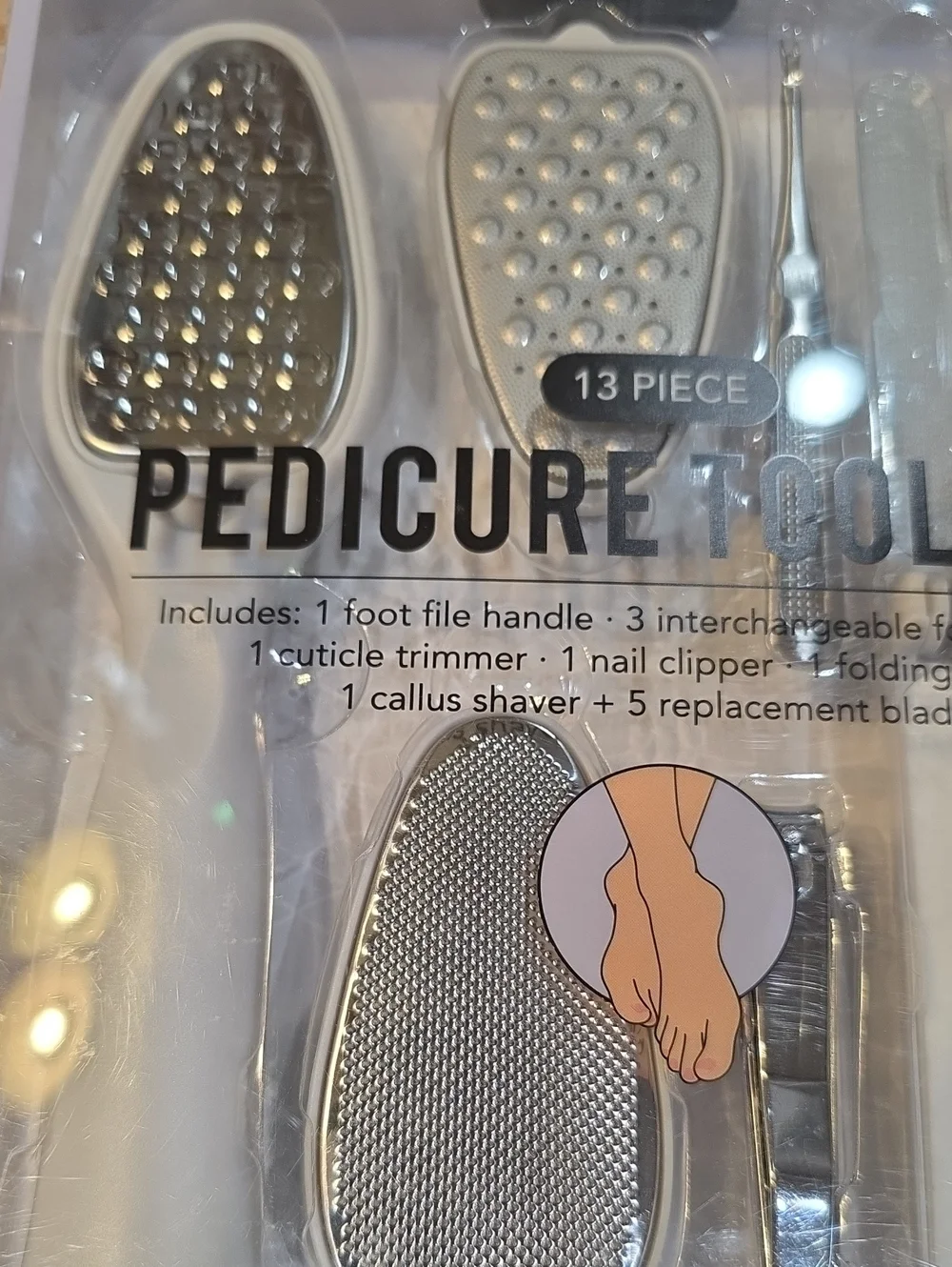 Pedicure Tool Set - 13 Piece Foot Care Kit